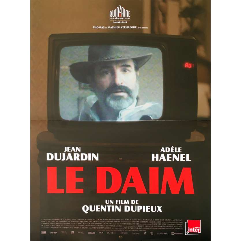 DEERSKIN Original Movie Poster  - 15x21 in. - 2019 - Quentin Dupieux, Jean Dujardin, Adèle Haenel