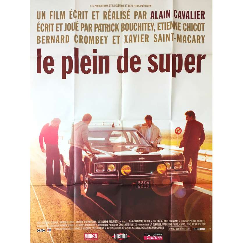 LE PLEIN DE SUPER Affiche de film - 120x160 cm. - 1976 - Patrick Bouchitey, Alain Cavalier
