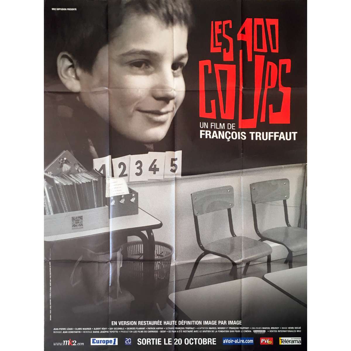 Les 400 Coups Film Streaming Gratuit Affiche de cinéma Française de LES 400 COUPS
