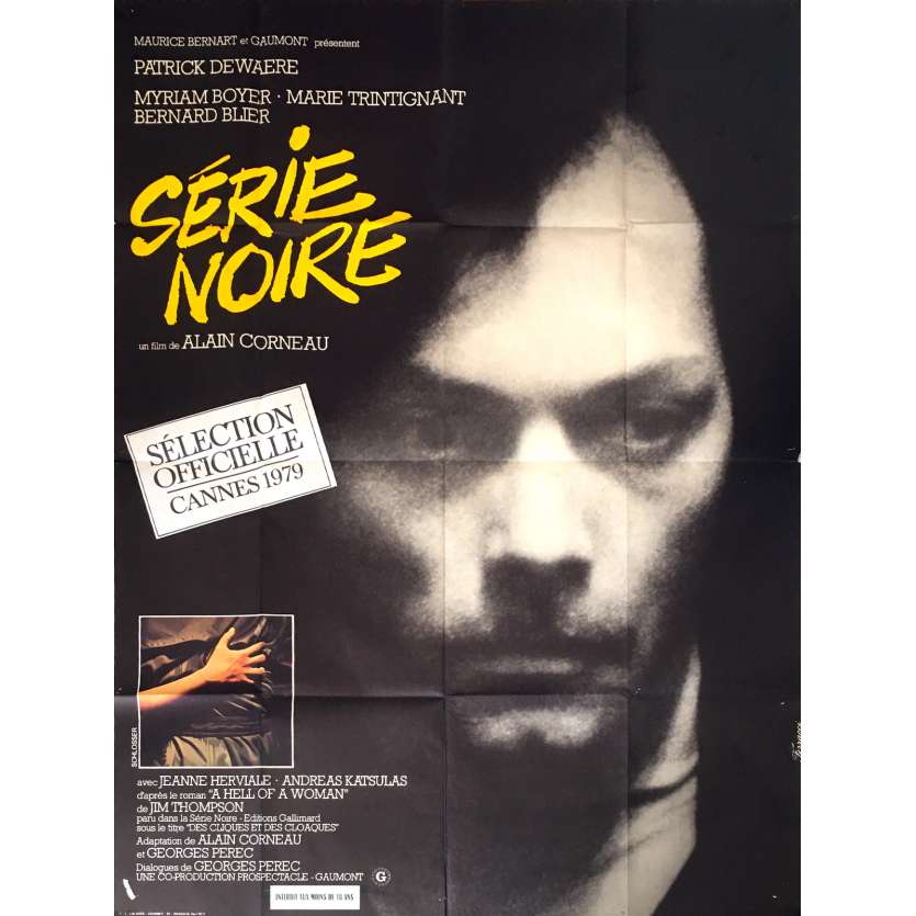 SERIE NOIRE Affiche de film - 120x160 cm. - 1979 - Patrick Dewaere, Alain Corneau