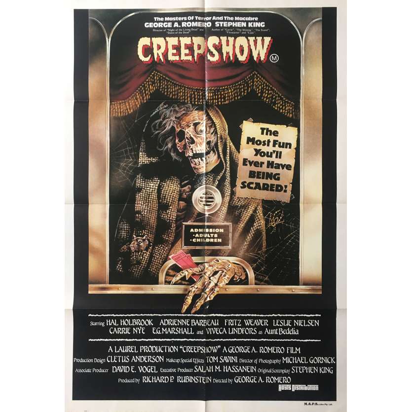 CREEPSHOW Affiche de film - 74x110 cm. - 1982 - Leslie Nielsen, George A. Romero