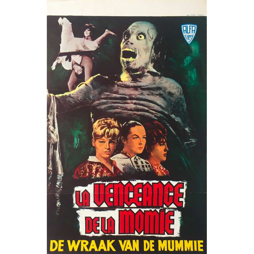 WRESTLING WOMEN VS. THE AZTEC MUMMY Original Movie Poster - 14x21 in. - 1964 - René Cardona, Lorena Velázquez