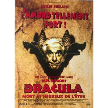 DRACULA MORT ET HEUREUX DE L'ETRE Affiche de film - 40x60 cm. - 1995 - Leslie Nielsen, Mel Brooks