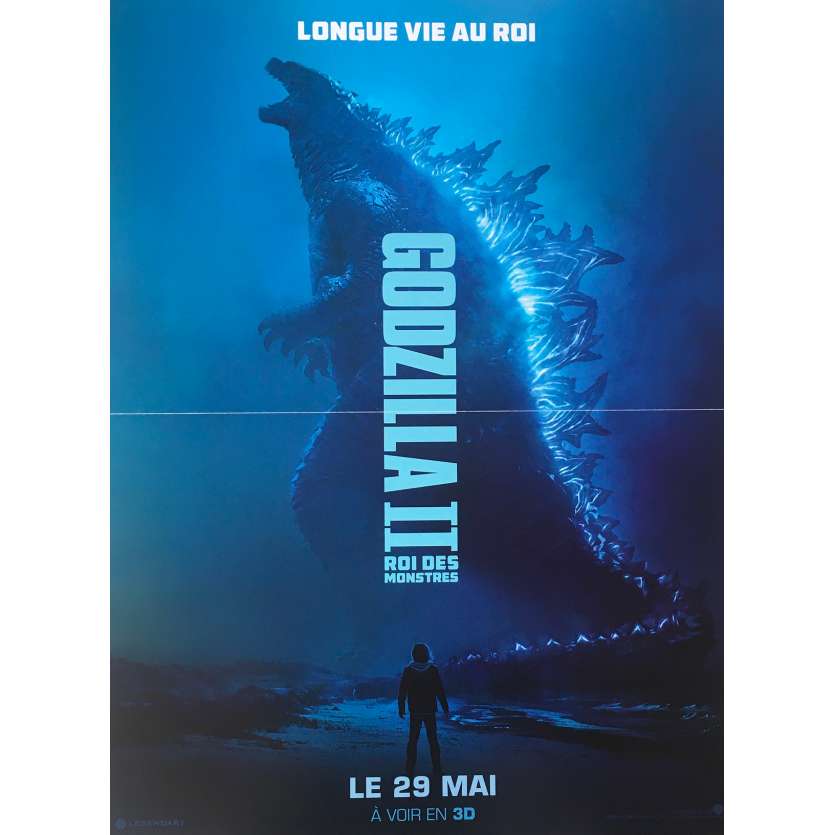 GODZILLA II Affiche de film - 40x60 cm. - 2019 - Millie Bobby Brown, Michael Dougherty