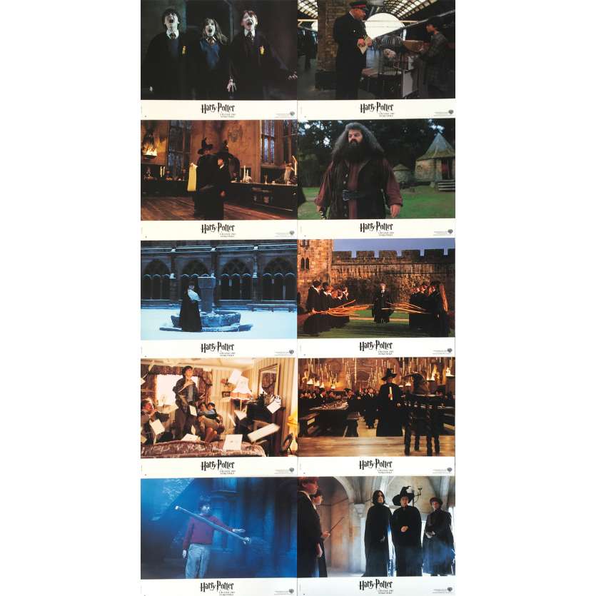 HARRY POTTER Original Lobby Cards - 9x12 in. - 2001 - Chris Colombus, Daniel Radcliffe
