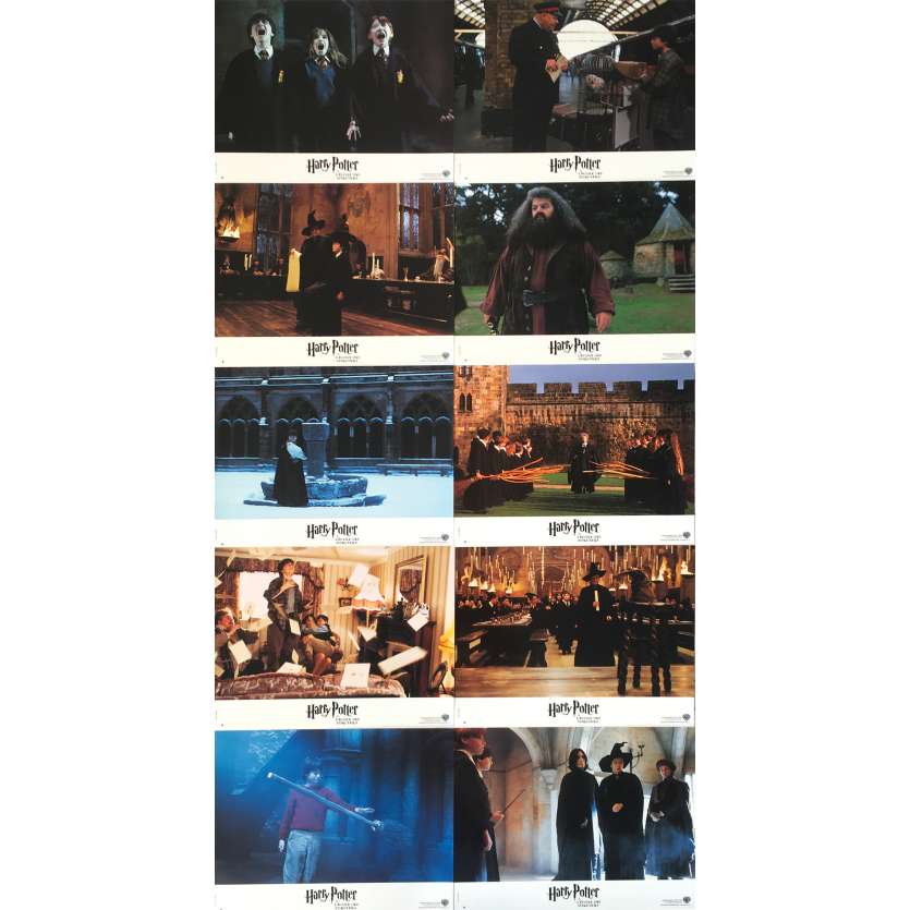 HARRY POTTER Original Lobby Cards  - 9x12 in. - 2001 - Chris Colombus, Daniel Radcliffe