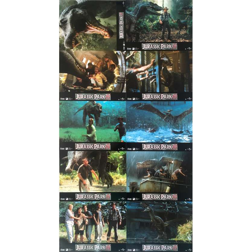 JURASSIC PARK 3 Photos de film  - 21x30 cm. - 2001 - Sam Neil, Steven Spielberg