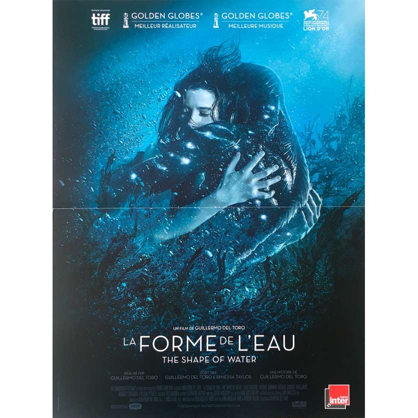 THE SHAPE OF WATER Original Movie Poster def. - 15x21 in. - 2017 - Guillermo Del Toro, Sally Hawkins