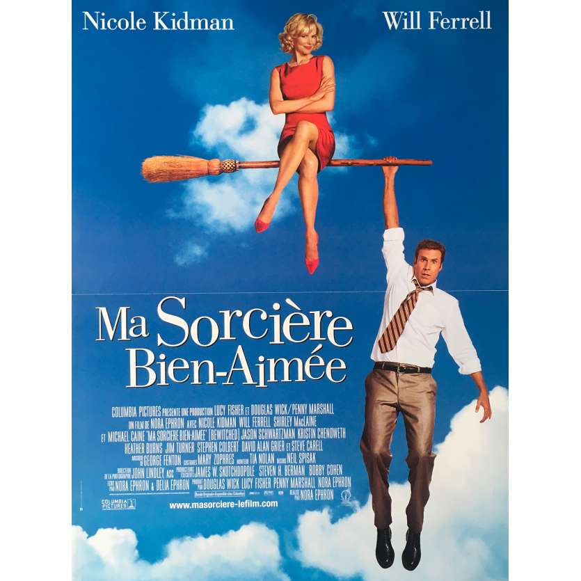 MA SORCIERE BIEN AIMEE Affiche de film - 40x60 cm. - 2005 - Nicole Kidman, Nora Ephron