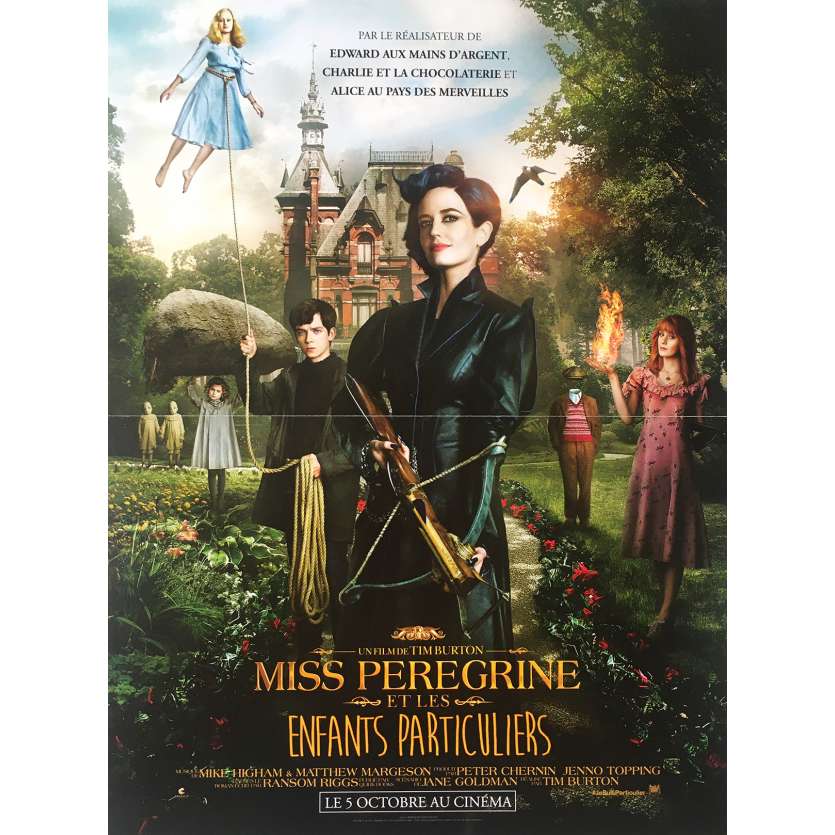 MISS PEREGRINE Original Movie Poster - 15x21 in. - 2016 - Tim Burton, Eva Green