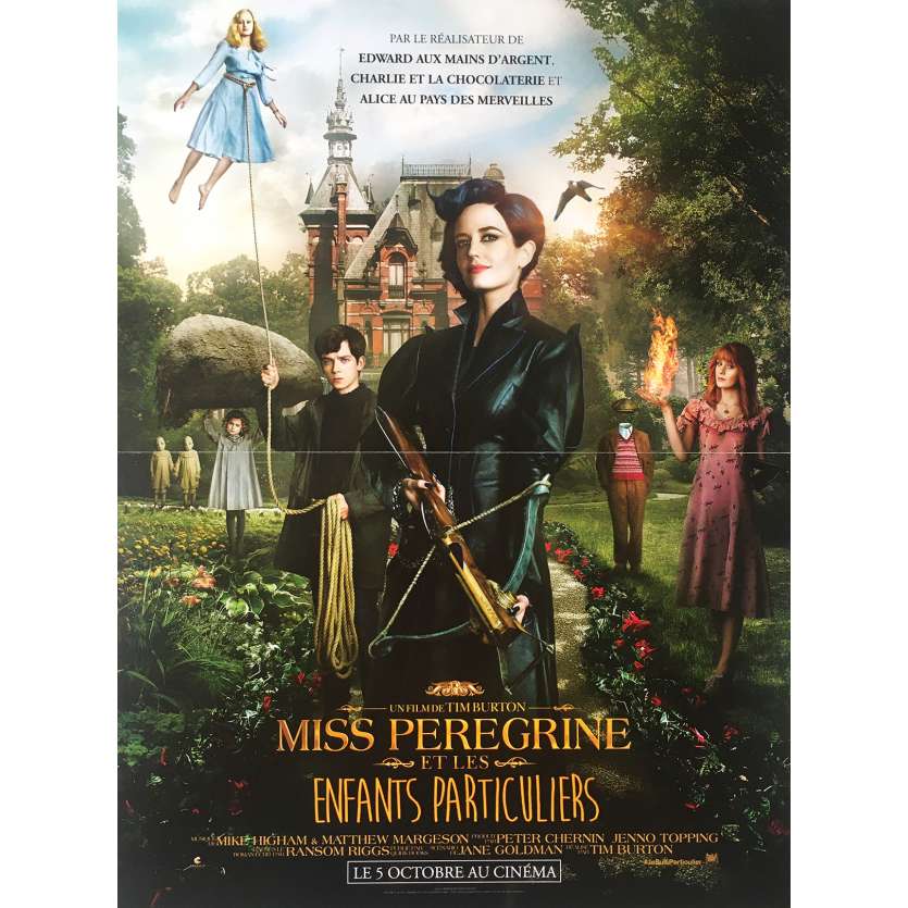 MISS PEREGRINE Original Movie Poster  - 15x21 in. - 2016 - Tim Burton, Eva Green