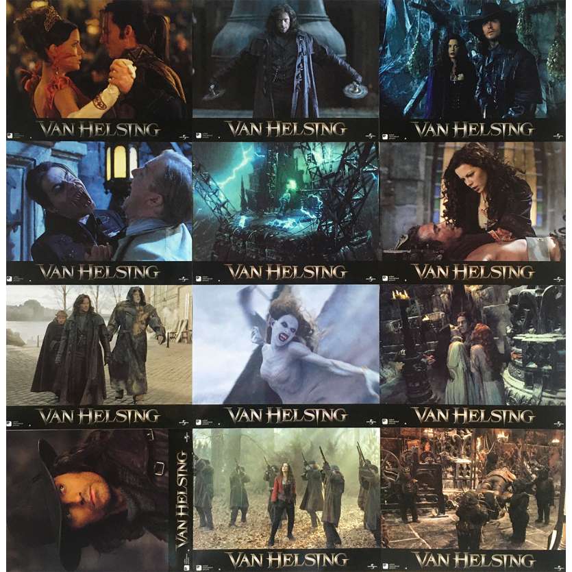 VAN HELSING Original Lobby Cards  - 9x12 in. - 2004 - Stephen Sommers, Hugh Jackman