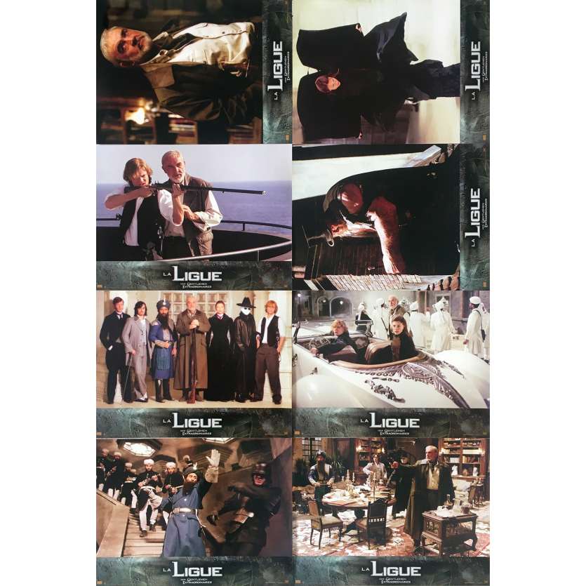THE LEAGUE OF EXTRAORDINARY GENTLEMEN Original Lobby Cards - 9x12 in. - 2003 - Stephen Norrington, Sean Connery