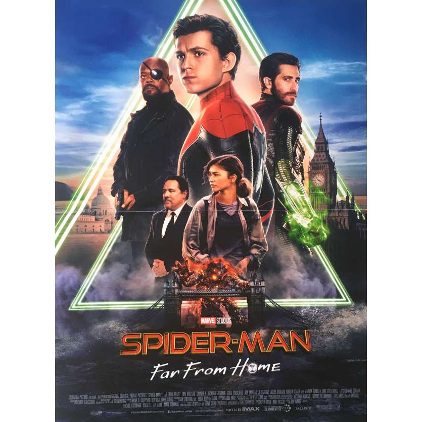 SPIDER-MAN FAR FROM HOME Original Movie Poster - 15x21 in. - 2019 - Jon Watts, Tom Holland