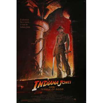 INDIANA JONES ET LE TEMPLE MAUDIT Affiche de film - 69x104 cm. - 1984 - Harrison Ford, Steven Spielberg INDIANA JONES ET LE TEMPLE MAUDIT Affiche de film - 69x104 cm. - 1984 - Harrison Ford, Steven Spielberg