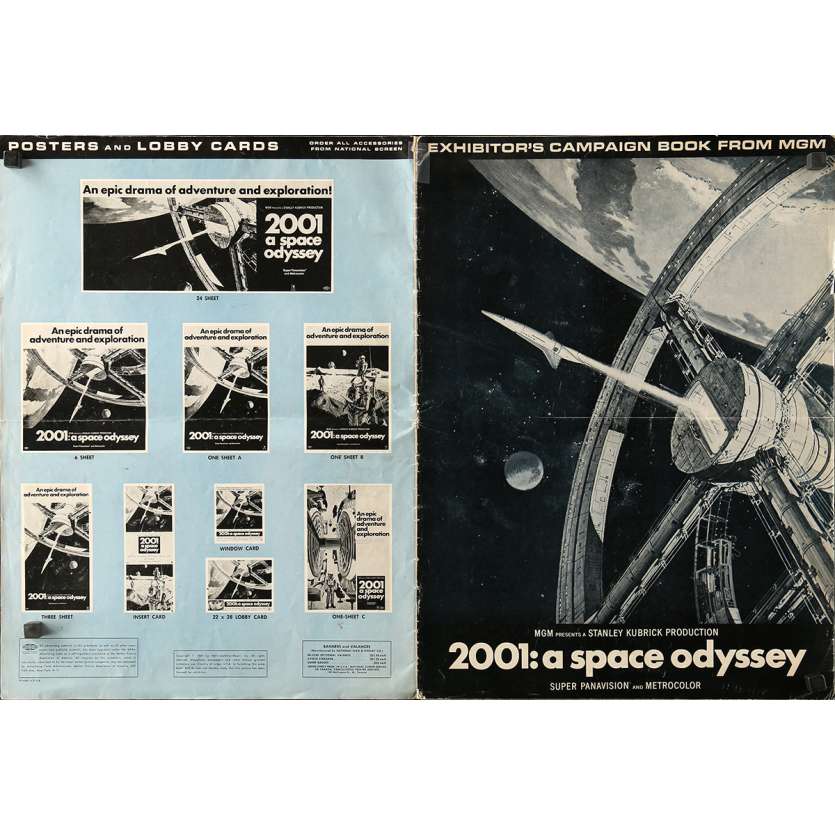 2001: A SPACE ODYSSEY US Pressbook 14x19 - 1968 - Stanley Kubrick, Keir Dullea