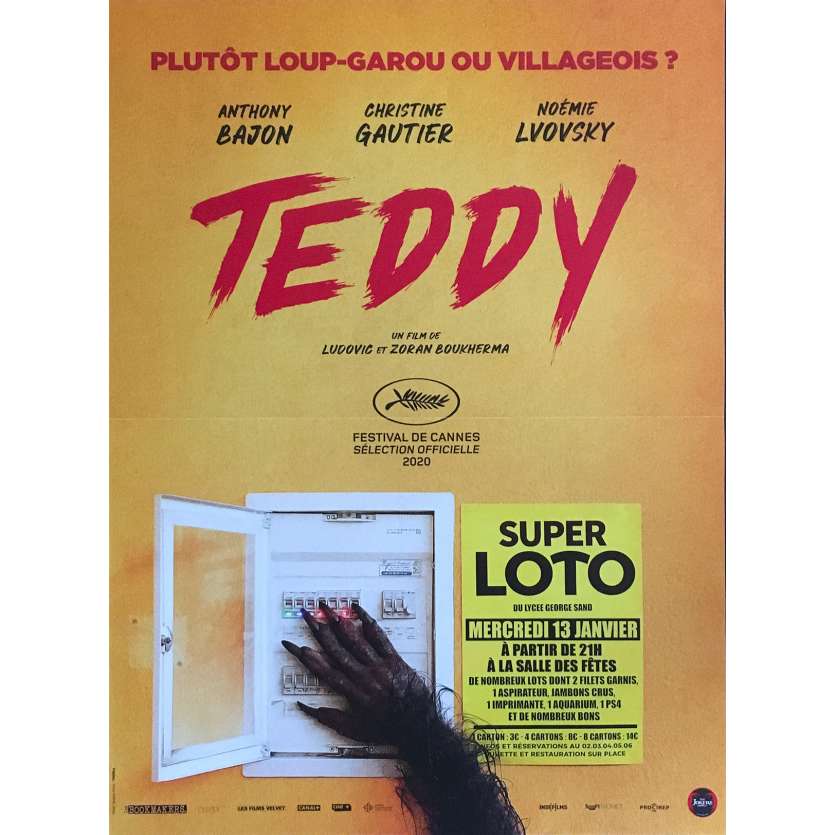 TEDDY Affiche de film - 40x60 cm. - 2020 - Anthony Bajon, Ludovic Boukherma