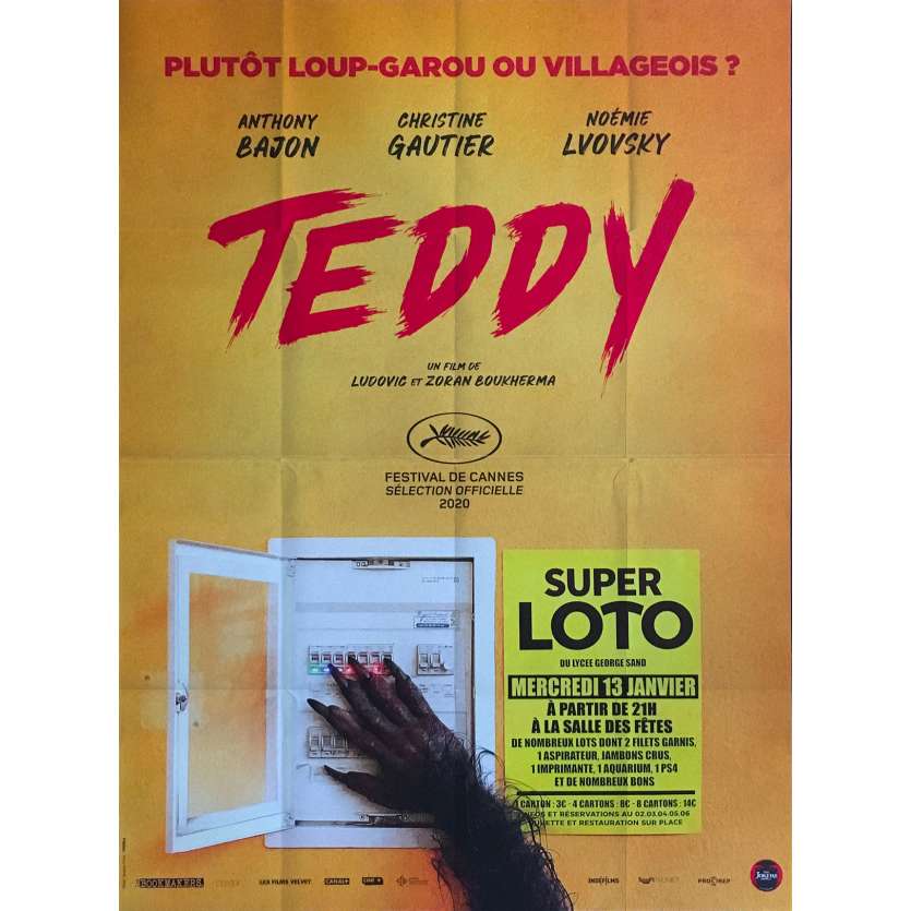 TEDDY Affiche de film - 120x160 cm. - 2020 - Anthony Bajon, Ludovic Boukherma