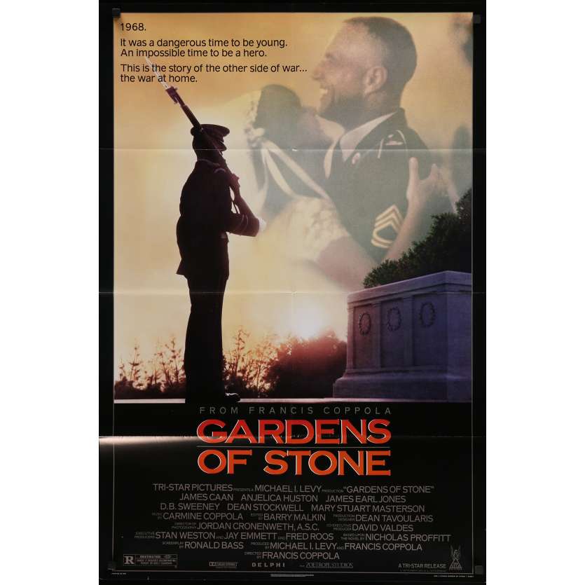 GARDENS OF STONE Original Movie Poster - 27x40 in. - 1987 - Francis Ford Coppola, James Caan