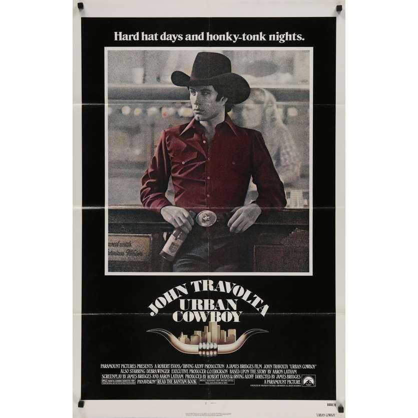 URBAN COWBOY Affiche de film - 69x102 cm. - 1980 - John Travolta, James Bridges