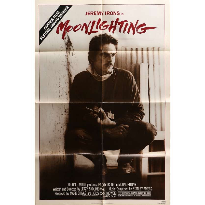 MOONLIGHTNING Original Movie Poster - 27x40 in. - 1982 - Jerzy Skolimowski, Jeremy Irons