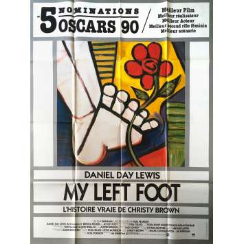 MY LEFT FOOT Affiche de film - 120x160 cm. - 1989 - Daniel Day-Lewis, Jim Sheridan
