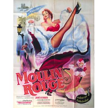 MOULIN ROUGE Affiche de film - 120x160 cm. - 1952 - José Ferrer, Zsa Zsa Gabor, John Huston MOULIN ROUGE Affiche de film - 120x160 cm. - 1952 - José Ferrer, Zsa Zsa Gabor, John Huston
