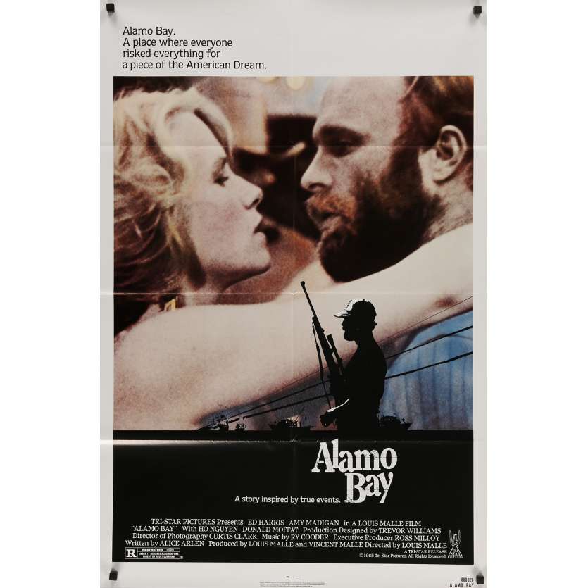 ALAMO BAY Original Movie Poster - 27x40 in. - 1985 - Louis Malle, Ed Harris