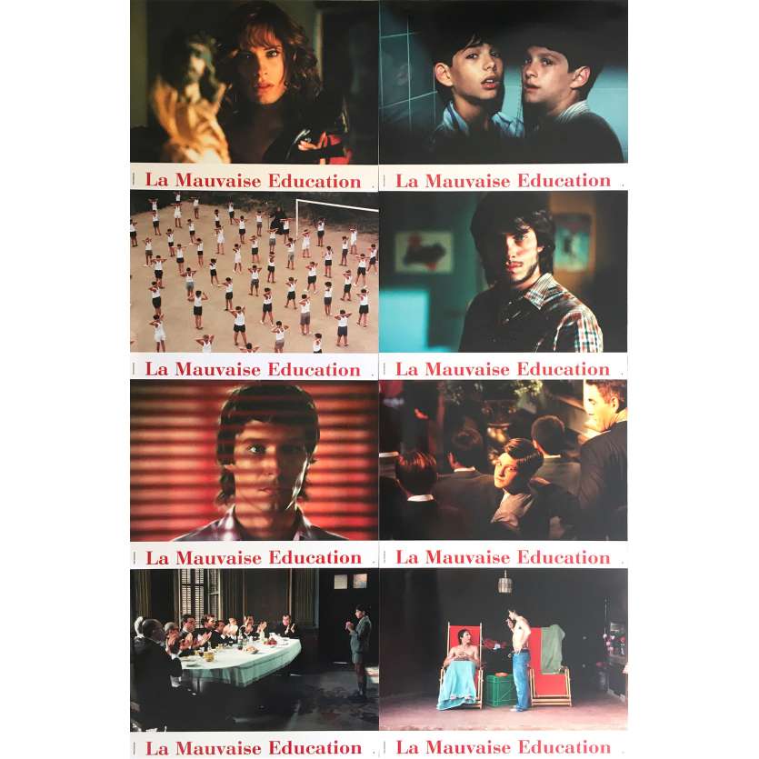 LA MAUVAISE EDUCATION Photos de film x8 - 21x30 cm. - 2004 - Gael Garcia Bernal, Pedro Almodovar