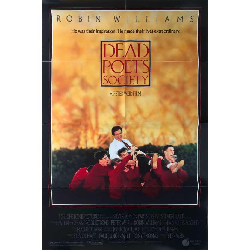 DEAD POETS SOCIETY Original Movie Poster - 27x40 in. - 1989 - Peter Weir, Robin Williams