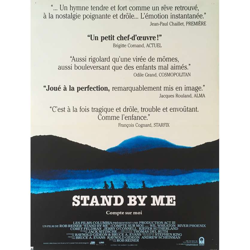 STAND BY ME Original Movie Poster - 15x21 in. - 1986 - Rob Reiner, River Phoenix