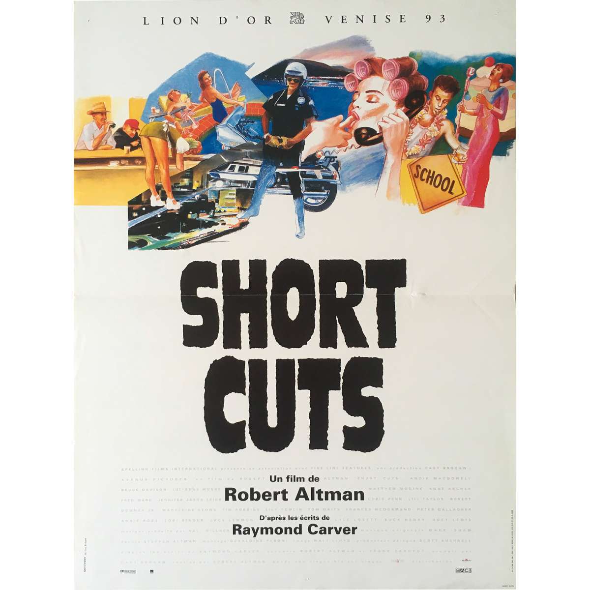 SHORT CUTS French Movie Poster - 15x21 in. - 1993