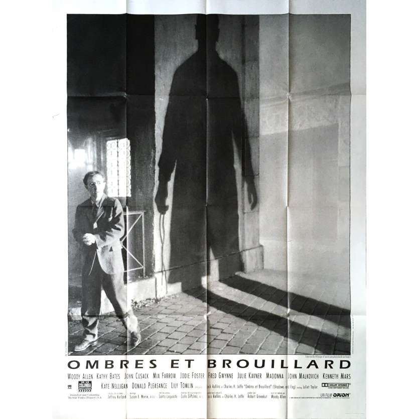 SHADOWS AND FOG Original Movie Poster  - 47x63 in. - 1991 - Woody Allen, Mia Farrow