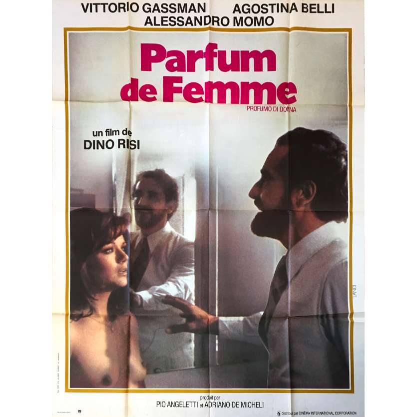 SCENT OF A WOMAN Original Movie Poster  - 47x63 in. - 1974 - Dino Risi, Vittorio Gassman