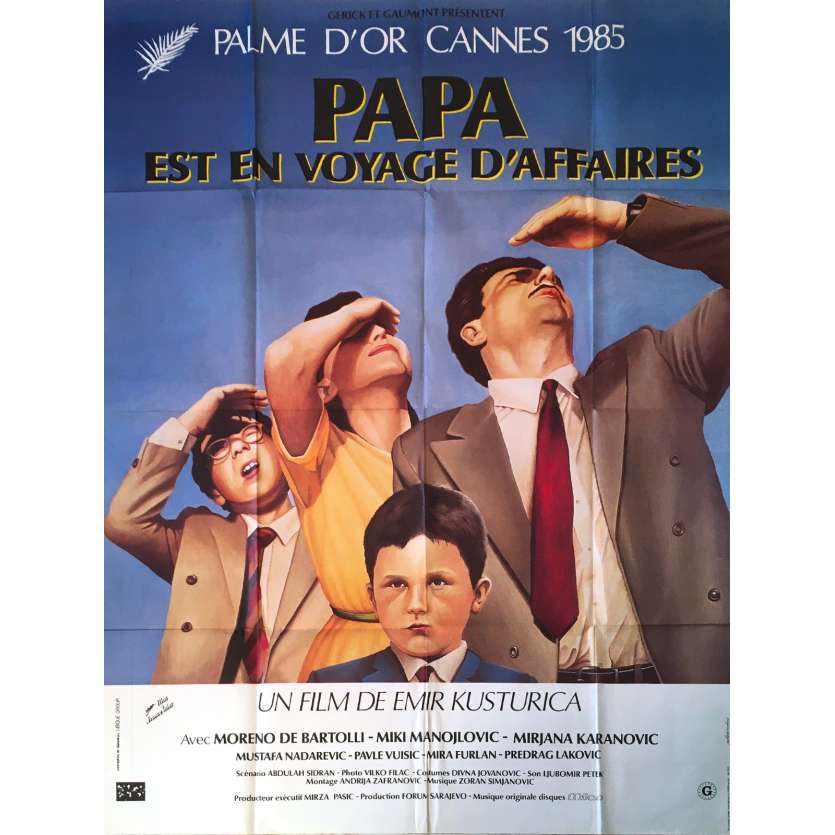 WHEN FATHER WAS AWAY FOR BUSINESS Original Movie Poster  - 47x63 in. - 1985 - Emir Kusturica, Moreno D'E Bartolli