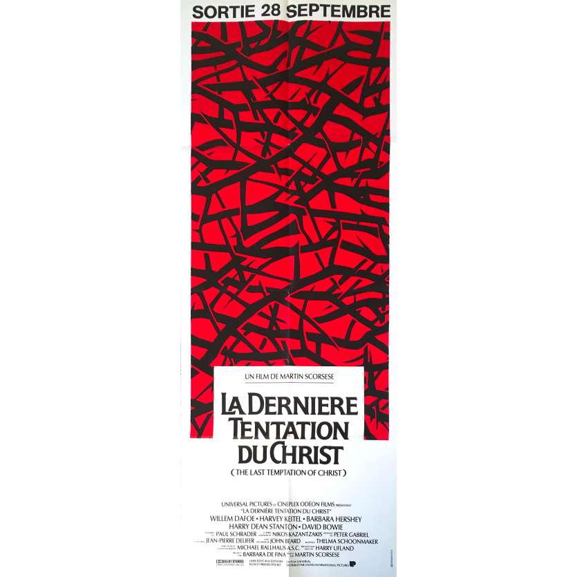 THE LAST TEMPTATION OF CHRIST Original Movie Poster Style B - 23x63 in. - 1988 - Martin Scorsese, Willem Dafoe