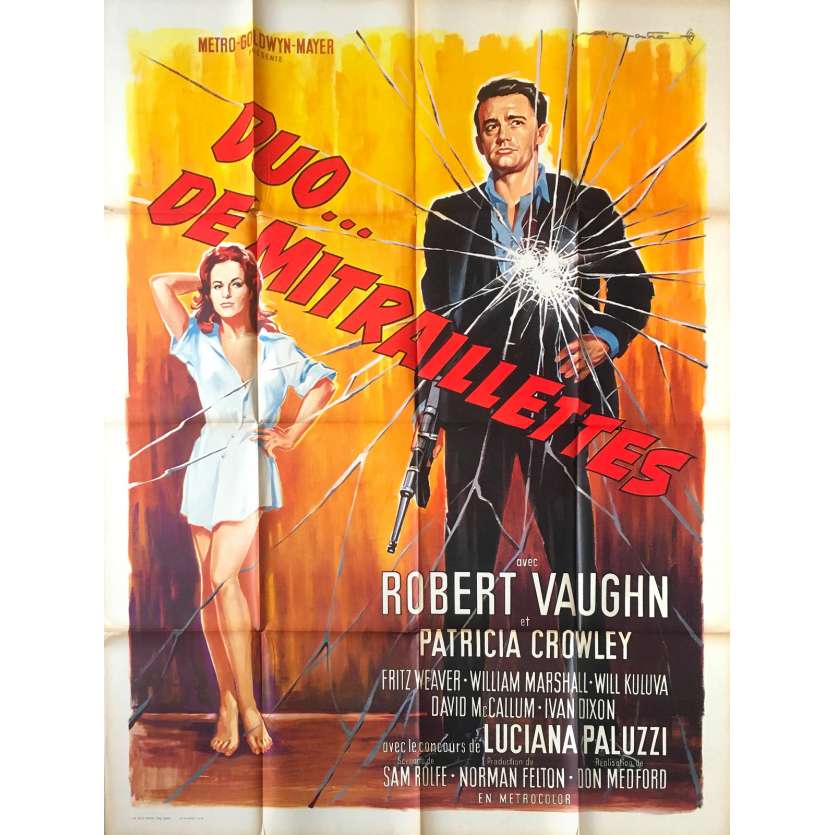 DUO DE MITRAILLETTES Affiche de film - 120x160 cm. - 1964 - Robert Vaughn, Don Medford