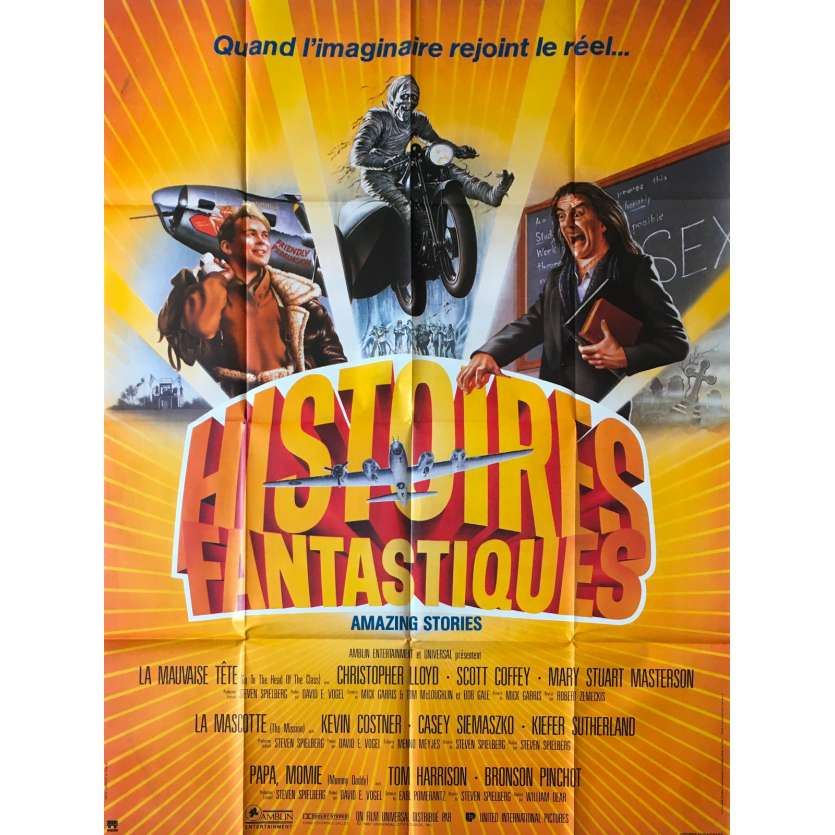 HISTOIRES FANTASTIQUES Affiche de film 120x160 cm - 1985 - Harvey Keitel, Steven Spielberg