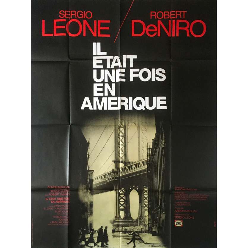 IL ETAIT UNE FOIS EN AMERIQUE Affiche de film  120x160 cm - 1984 - Robert de Niro, Sergio Leone