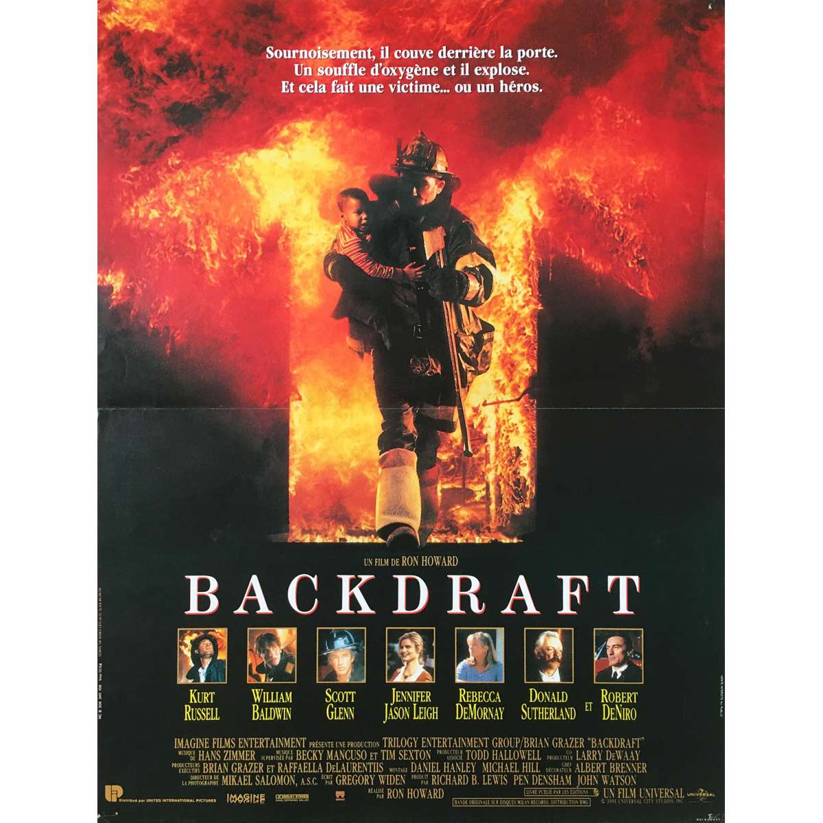 BACKDRAFT French Movie Poster. 