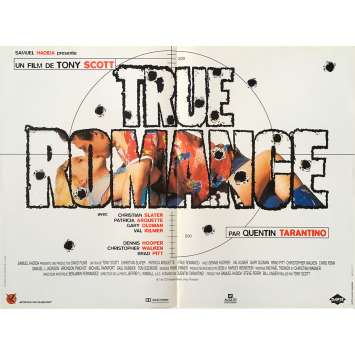 TRUE ROMANCE French Movie Poster 15x21 - 1993 - Tony Scott, Christian Slater TRUE ROMANCE French Movie Poster 15x21 - 1993 - Tony Scott, Christian Slater