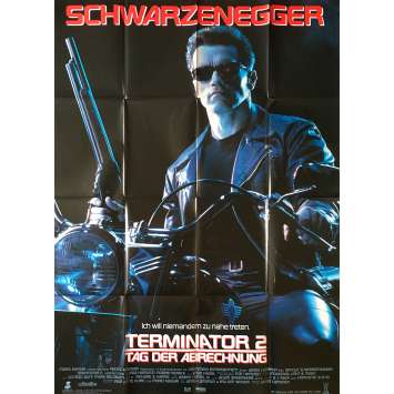 TERMINATOR 2 Affiche de film - 118x83 cm. - 1992 - Arnold Schwarzenegger, James Cameron