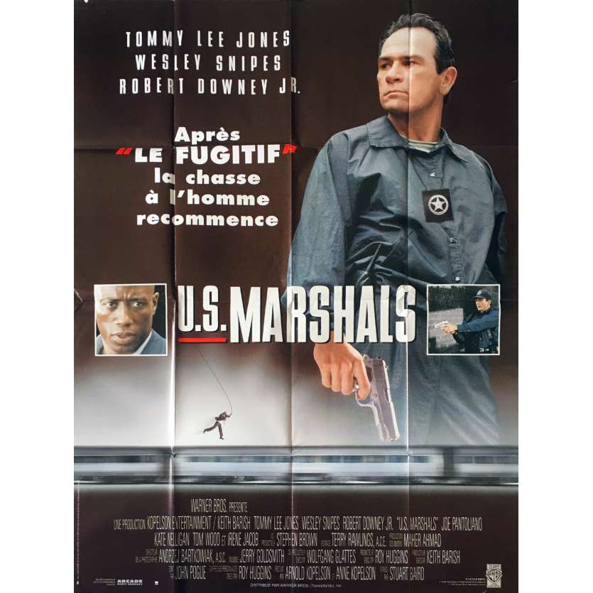 U.S. MARSHALS Affiche de film - 120x160 cm. - 1998 - Tommy Lee Jones, Wesley Snipes, Stuart Baird