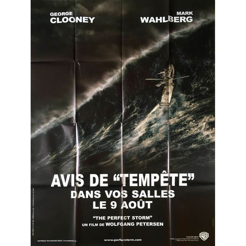 THE PERFECT STORM Original Movie Poster Adv. - 47x63 in. - 2000 - Wolfgang Petersen, George Clooney