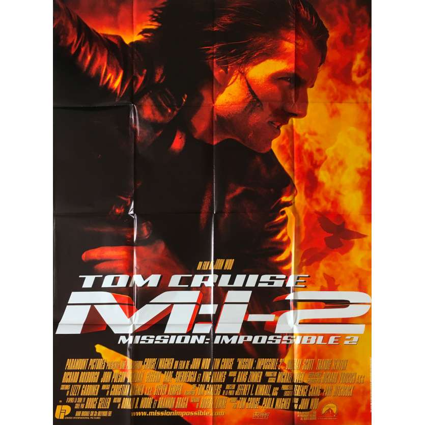 MISSION IMPOSSIBLE 2 Affiche de film - 120x160 cm. - 2000 - Tom Cruise, John Woo