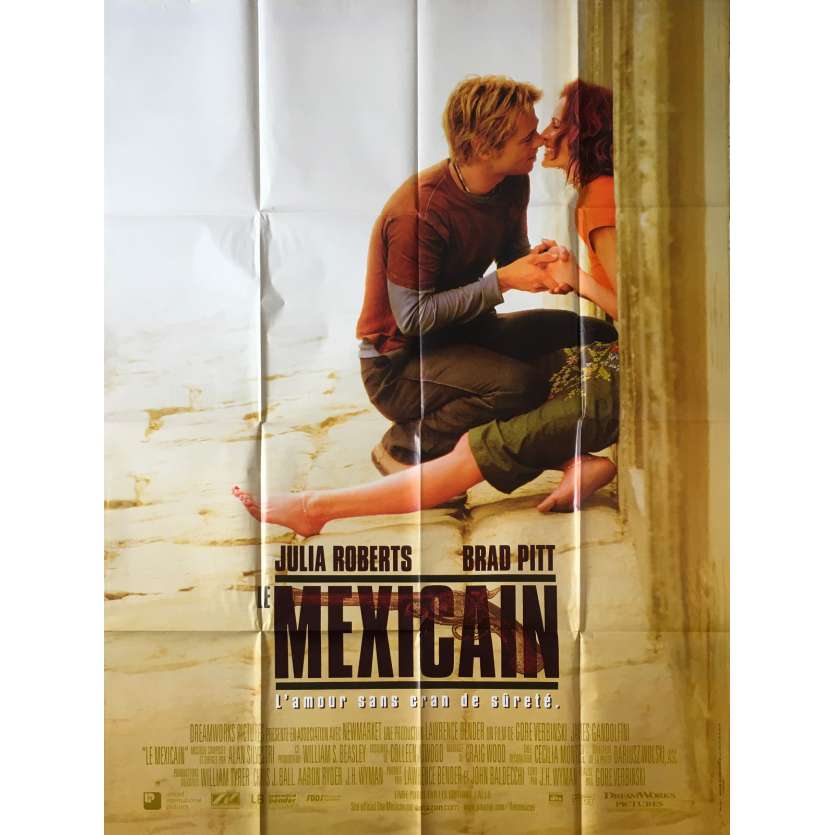 LE MEXICAIN Affiche de film - 120x160 cm. - 2001 - Brad Pitt, Julia Roberts, Gore Verbinski
