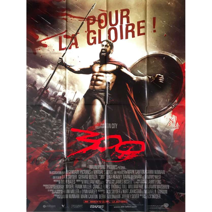 300 Affiche de film  - 120x160 cm. - 2006 - Gerard Butler, Zack Snyder