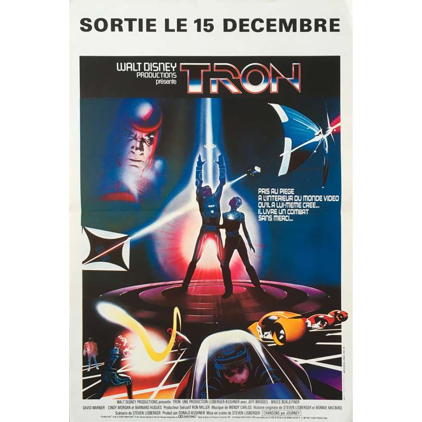 TRON Original Movie Poster - 15x21 in. - 1982 - Steven Lisberger, Jeff Bridges