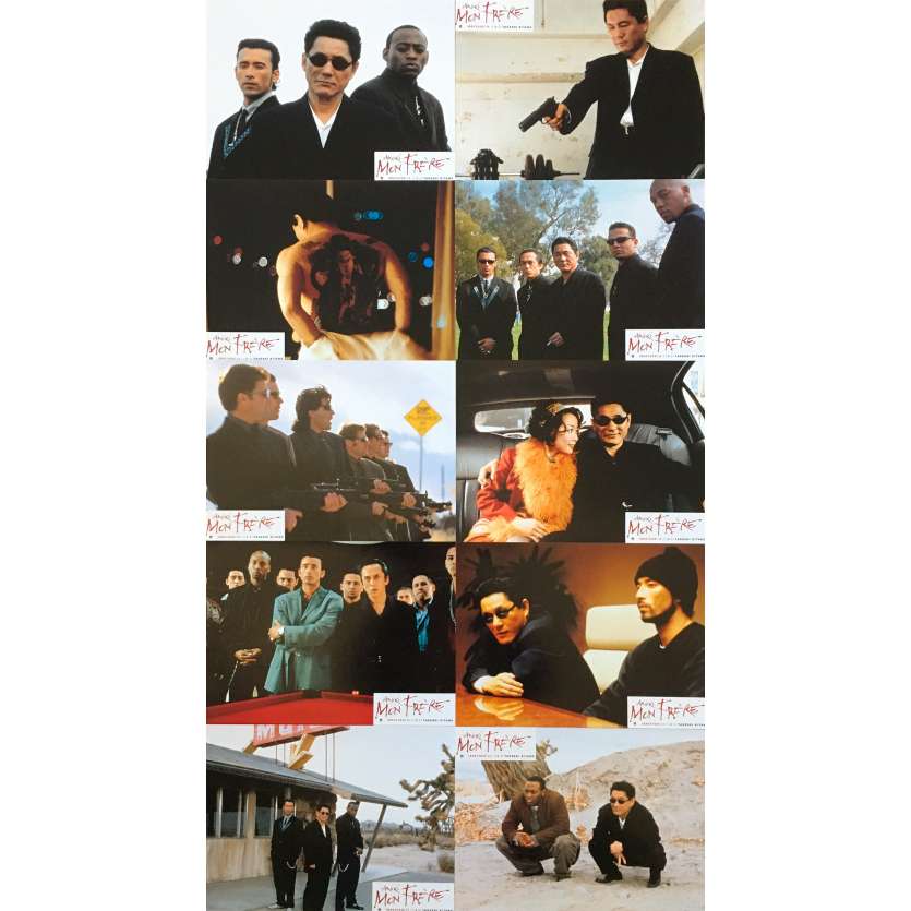 BROTHER Original Lobby Cards x10 - 9x12 in. - 2000 - Takeshi Kitano, Omar Epps