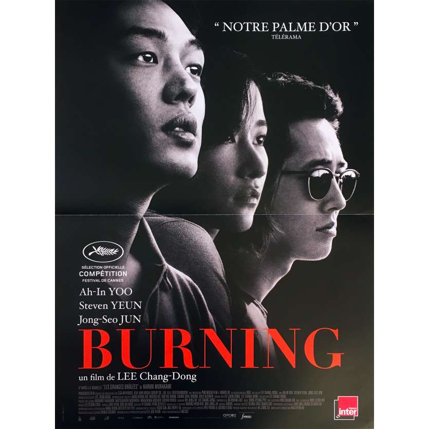 BURNING Original Movie Poster  - 15x21 in. - 2018 - Chang-dong Lee, Ah-In Yoo